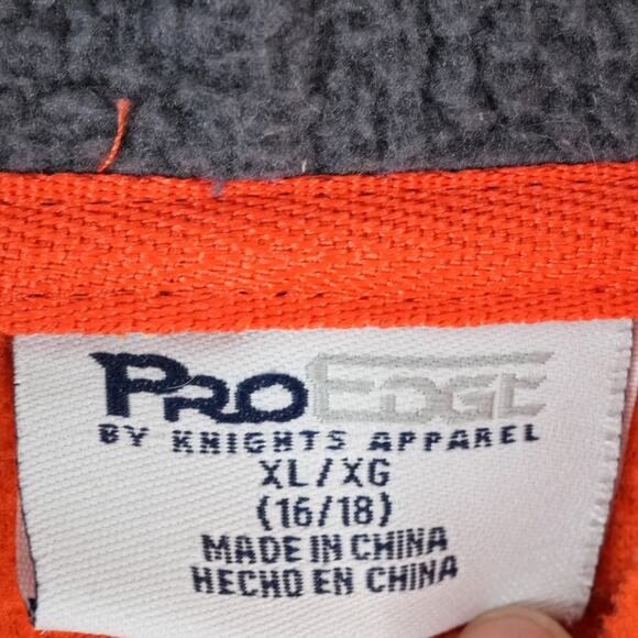 Auburn Tigers Hoodie Womens XL 16/18 Orange Full Zip Pro Edge Knights Apparel - Picture 5 of 8